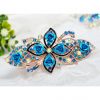 Fashion Rose Hair Accessories Bling Crystal Hair Decoration-Blue A2