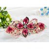 Fashion Rose Hair Accessories Bling Crystal Hair Decoration-Red A4