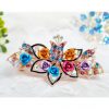 Fashion Rose Hair Accessories Bling Crystal Hair Decoration-Random Color A4