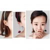 Fashion Hairpin with False Sweet Earring Headbands Hair Accessories-Pink