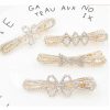 Set of 3 Rhinestone Hair Clips Hairpin Wedding Hair Barrettes Bridal, NO.8