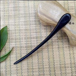 Handmade Carved Ebony (Black Sandalwood) Hair Stick Hairpin