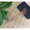 Elegant Handmade Carved Peach Wood Hair Stick Hairpin, Fan