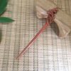 Elegant Handmade Carved Peach Wood Hair Stick Hairpin, Lily