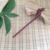 Handmade Carved Red Sandalwood Hair Stick Hairpin, Lily