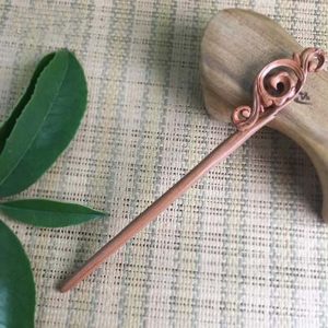Elegant Handmade Carved Peach Wood Hair Stick Hairpin, Clouds