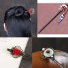 Vintage Wooden Hairpin Hair Accessories Hair Stick Great Gift for Ladies, #01