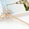 Elegant Rhinestone Butterfly Retro Women Girls Hair Pin Hair Stick Clear