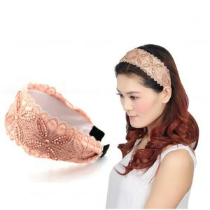 Womens Fashionable Elegant Korea Headband Hair Lace Band Hair AccessoryB#