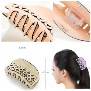 Beautfiful Hair Clips Claw Clip Hair Accessories for Girls Hair Decor, Beige