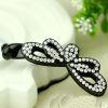 Womens Small Crystal Hair Clips Claw Clip Hair Accessories, White