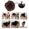 Women's Hair Bun Extension Hair Donut Chignon Hair Piece Wig, Black