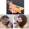 Elegant Flowers Pattern Hair Clip Acrylic Duck Bill Hair Clip