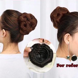 Hair Chignon Curly Disk Updo Hairpieces Hair Bun Extensions Claw