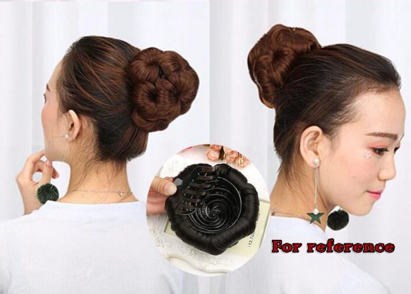 Hair Chignon Curly Disk Updo Hairpieces Hair Bun Extensions Claw