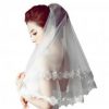 Bride White Wedding Veil/Church Wedding Veils/Elegant Headwear-B