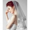 Bride White Wedding Veil/Church Wedding Veils/Elegant Headwear-B