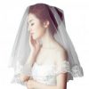 Bride White Wedding Veil/Church Wedding Veils/Elegant Headwear-C