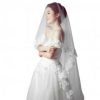 Bride White Wedding Veil/Church Wedding Veils/Elegant Headwear-E