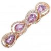 The New Popular Fashion Hair Accessories Bling Crystal Hair Decoration-Purple