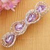 The New Popular Fashion Hair Accessories Bling Crystal Hair Decoration-Purple