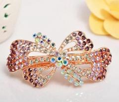 New Popular Fashion Hair Accessories Bling Crystal Hair Decoration-01Purple