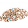 Fashion High-grade Hair Accessories Bling Rhinestone Hair Decoration-Champagne