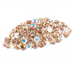 Fashion High-grade Hair Accessories Bling Rhinestone Hair Decoration-Champagne