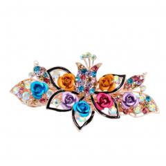 Fashion Rose Hair Accessories Bling Crystal Hair Decoration-Random Color A4