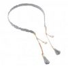 Fashion Hairpin with False Tassel Earring Headbands Hair Accessories-Gray