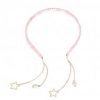 Fashion Hairpin with Beautiful False Star Tassel Earring Headbands-Pink