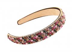 Dazzling Diamond Headband Crystal Hair Decor Hair Band - Colorful