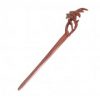 Elegant Handmade Carved Peach Wood Hair Stick Hairpin, Lily