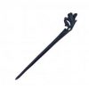 Vintage Handmade Carved Ebony Hair Stick Hairpin, Mangnolia