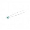 40PCS Rhinestone Hairpin U-shaped Clip Hair Hoop Bride Wedding Jewelry Blue