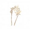 6PCS Rhinestone Hairpin U-shaped Clip Hair Hoop Bride Wedding Jewelry White