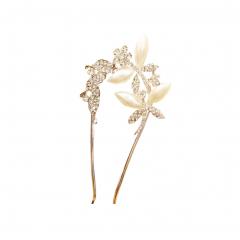 6PCS Rhinestone Hairpin U-shaped Clip Hair Hoop Bride Wedding Jewelry White