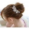 6PCS Rhinestone Hairpin U-shaped Clip Hair Hoop Bride Wedding Jewelry Blue