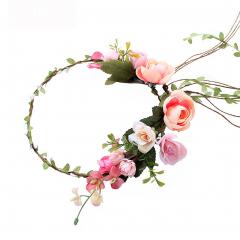 Handmade Artificial Wreath Garland, Beautiful Flower Headdress