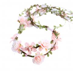 Handmade Artificial Wreath Garland, Beautiful Flower Headdress