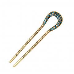 Beautiful Classical Retro U-shape Hair Sticks Hair Maker For Ladies, No.2