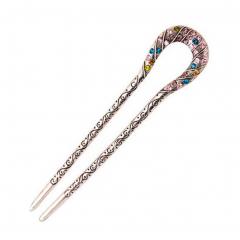 Beautiful Classical Retro U-shape Hair Sticks Hair Maker For Long Hair, No.5