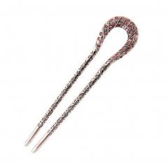 Beautiful Classical Retro U-shape Hair Sticks For Ladies Long Hair, No.6