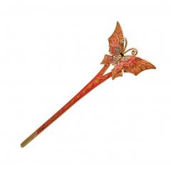 Beautiful Classical Retro Butterfly Shape Hair Sticks For Ladies Long Hair, No.1