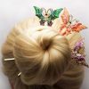 Beautiful Classical Retro Butterfly Shape Hair Sticks For Ladies Long Hair, No.1