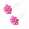 Ladies Beautiful Artificial Rose Flower Hair Pin Clip Hair Ornaments, Pink