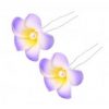 5 PCS. Ladies Beautiful Artificial Flower Hair Decoration Hair Pin Clip, Purple