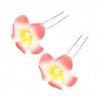 5 PCS. Ladies Beautiful Artificial Flower Hair Decoration Hair Pin Clip, Red