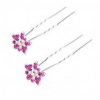 10 PCS Beautiful Rhinestone Flower Hair Decoration Hair Pin Clip For Ladies