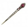 Retro Women Girls Hair Stick Ornate Kanzashi Chinese-style Aulic Hair Clip Hair Pin Purple